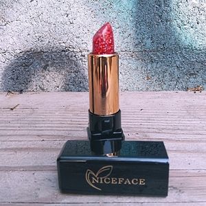 Red Orange Glitter Mood Lipstick